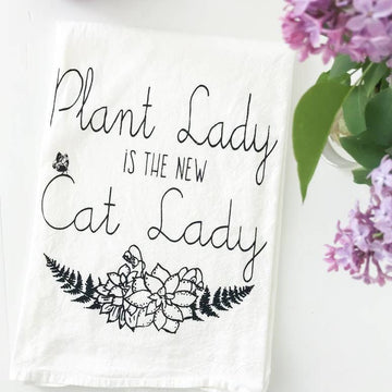 Plant Lady Cotton Kitchen Towel