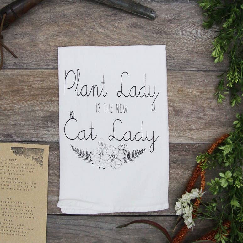 Plant Lady Cotton Kitchen Towel