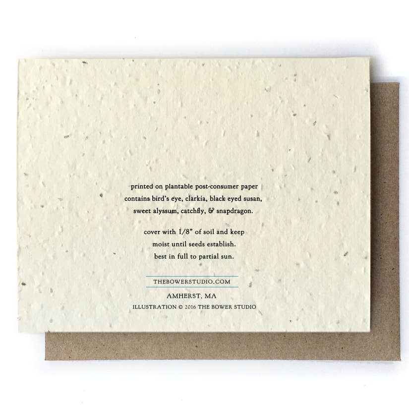 Reindeer Holiday Greeting Cards - Plantable Seed Paper