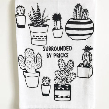 Surrounded by Pricks Cotton Kitchen Towel