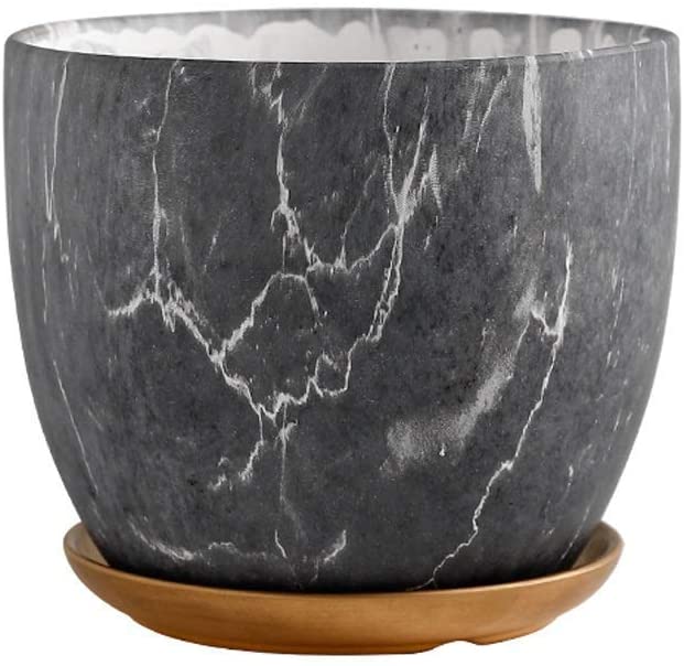 &quot;The Venus&quot; Marble Style Planter &amp; Dish