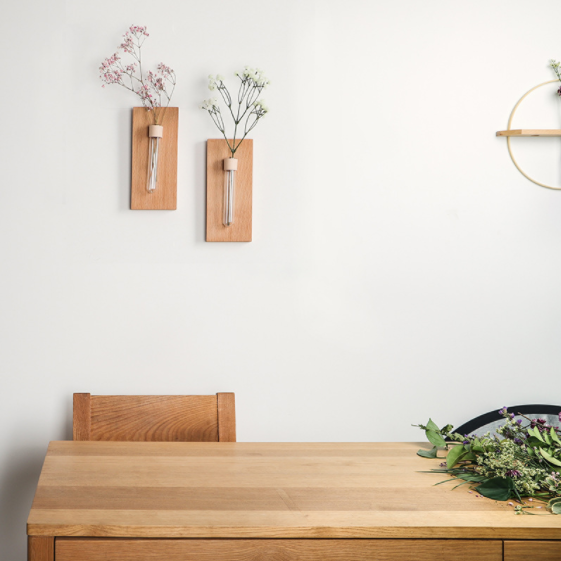 &quot;The Greenhouse&quot; Set of 2 Wooden Wall Propagation Vessels
