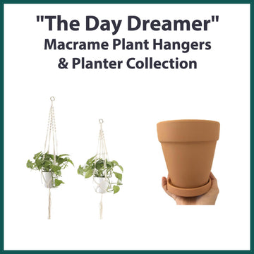 "The Day Dreamer" Macrame Plant Hangers & Planter Collection