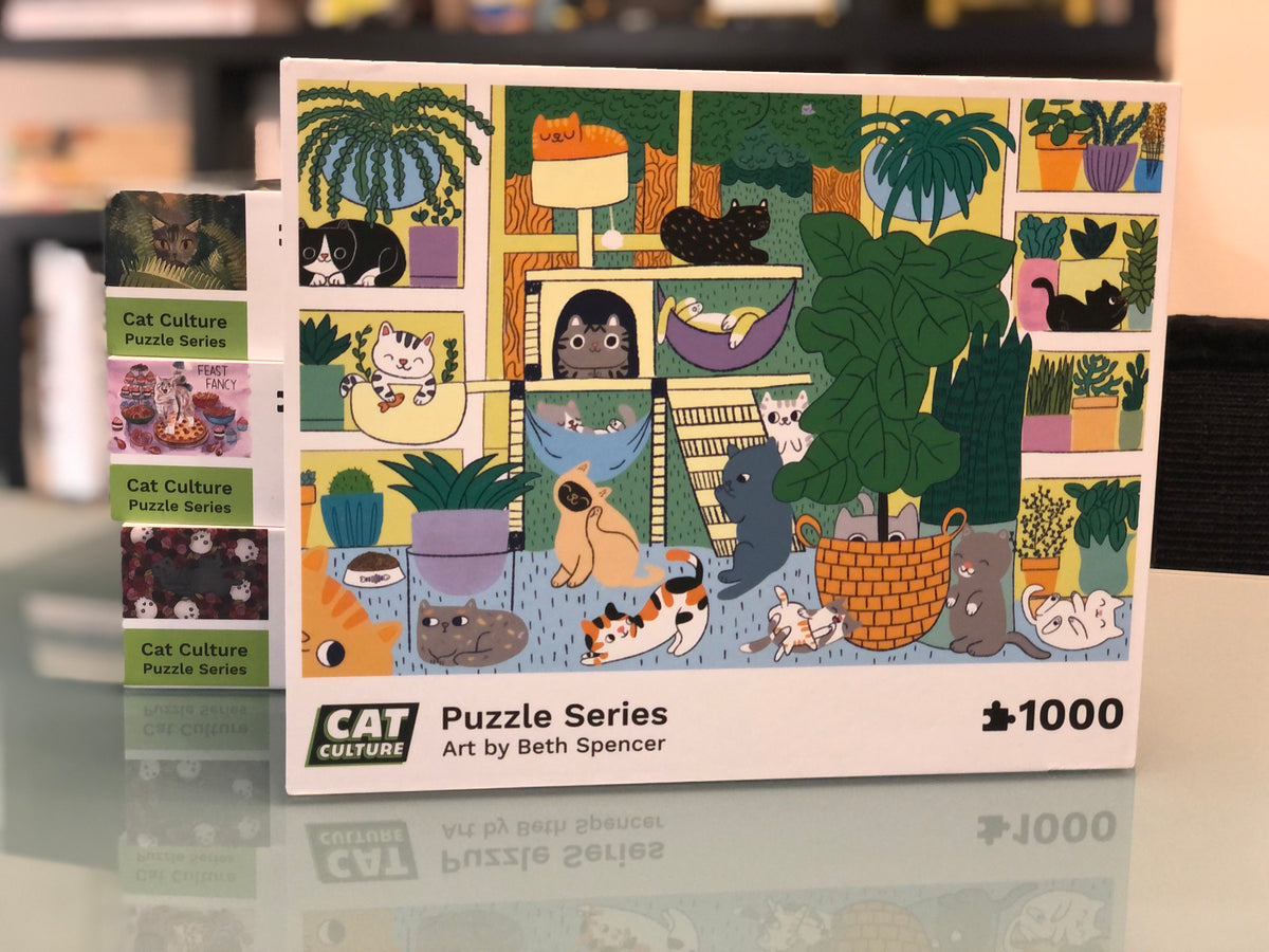 &quot;Catropolis&quot; Exclusive Cat &amp; Plant Puzzle by Cat Culture