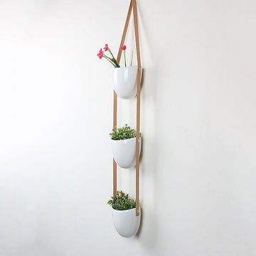 "The Three Story" Vertical Ceramic Planter - Set of 3